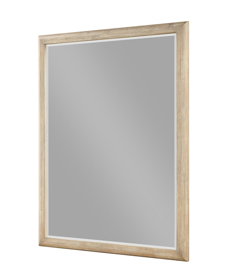 Heartford Mirror with Stylish Weathered Tan Natural Finish