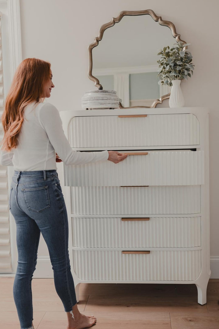 Genevie Reed 5-Drawer Solidwood Chest