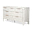 Genevie Reed 7-Drawer Solidwood Dresser Timeless Clean White Finsh