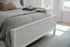 Genevie Reed Queen Solidwood Bed Timeless Clean White Finsh