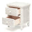 Santa Cruz 2 Drawer Nightstand w/ Glass Top