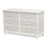 Santa Cruz 6 Drawer Dresser w/ Glass Top