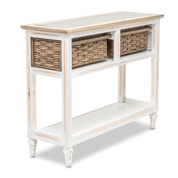 Island Breeze 2-Basket Console Table