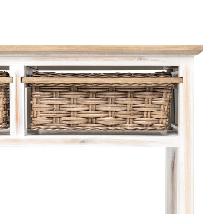 Island Breeze 2-Basket Console Table