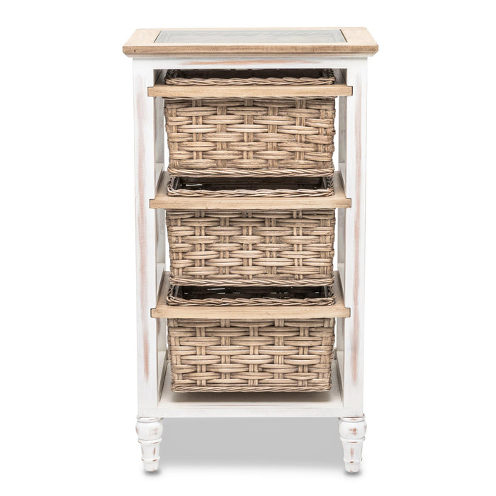 Island Breeze 3-Basket Storage Cabinet