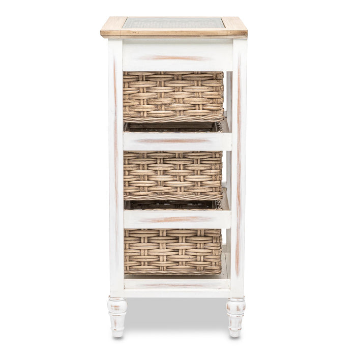 Island Breeze 3-Basket Storage Cabinet