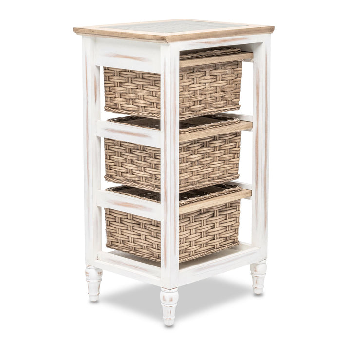 Island Breeze 3-Basket Storage Cabinet