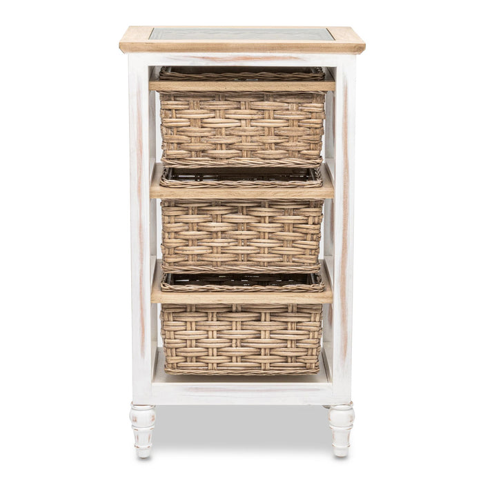 Island Breeze 3-Basket Storage Cabinet