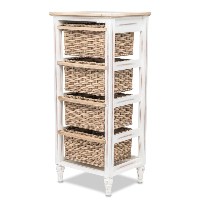 Island Breeze 4-Basket Vertical Storage Cabinet