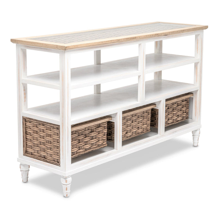 Island Breeze 3-Basket Entertainment Center