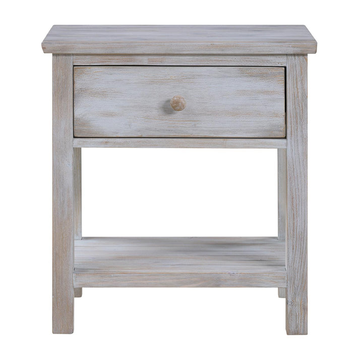 Haven Bayou 1 Drawer with Storage Solid wood Nightstand