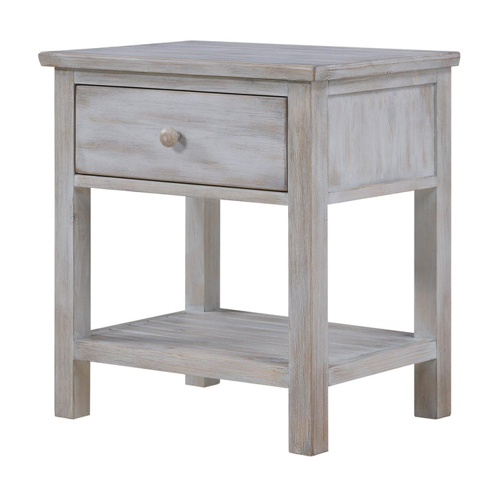 Haven Bayou 1 Drawer with Storage Solid wood Nightstand