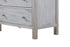 Haven Bayou 5 Drawer Solidwood Chest with Elegant Distressed Grey White Finish