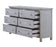 Haven Bayou 6 Drawer Dresser with Elegant Distressed Grey White Finish