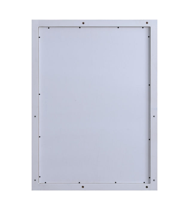 Haven Bayou Rectangular Mirror with Elegant Distressed Grey White Finish