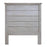 Haven Bayou Twin Solidwood Headboard with Elegant Distressed Grey White Finish