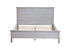 Haven Bayou King Panel Solidwood Bed with Elegant Distressed Grey White Finish