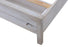 Haven Bayou King Storage Solidwood Bed with Elegant Distressed Grey White Finish