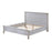 Haven Bayou King Storage Solidwood Bed with Elegant Distressed Grey White Finish