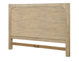 Heartford Queen Wood Headboard Stylish Weathered Tan Natural Finish