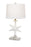 Lux Lighting 28 White Coastal Starfish Table Lamps With Crystal Base (Set of 2) 3-Way Switch