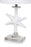 Lux Lighting 28 White Coastal Starfish Table Lamps With Crystal Base (Set of 2) 3-Way Switch