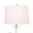 Lux Lighting 28 White Coastal Starfish Table Lamps With Crystal Base (Set of 2) 3-Way Switch