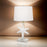 Lux Lighting 28 White Coastal Starfish Table Lamps With Crystal Base (Set of 2) 3-Way Switch