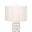 Lux Lighting Aloha Elegant Starfish White Table Lamps (Set of 2) 3-Way Switch