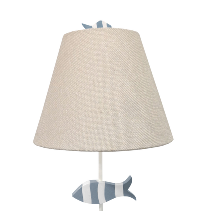 Lux Lighting Fish Blue/White Coastal Table Lamps (Set of 2) 3-Way Switch