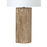 Lux Lighting Gold Wood Texture Coastal Table Lamps, USB Charging Port (Set of 2) 3-Way Switch