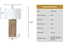 Lux Lighting Gold Wood Texture Coastal Table Lamps, USB Charging Port (Set of 2) 3-Way Switch