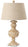 Lux Lighting Cream Distressed Classic Table Lamps, USB Charging Port (Set of 2) 3-Way Switch