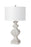 Lux Lighting 32 White Farmhouse Table Lamps USB Port, (Set of 2) 3-Way Switch