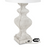 Lux Lighting 32 White Farmhouse Table Lamps USB Port, (Set of 2) 3-Way Switch