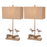 Lux Lighting Beach Birds Coastal Table Lamps (Set of 2) 3-Way Switch