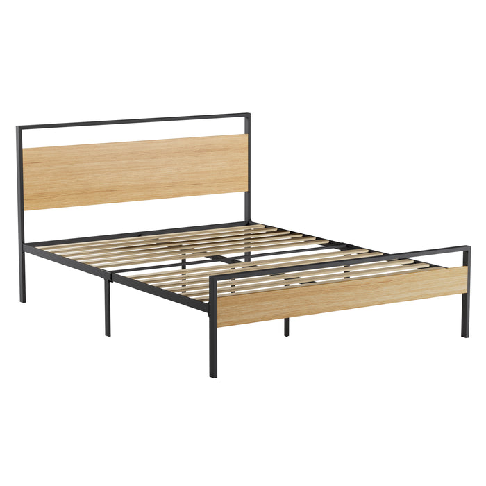 Thompson Metal and Wood Platform Bed